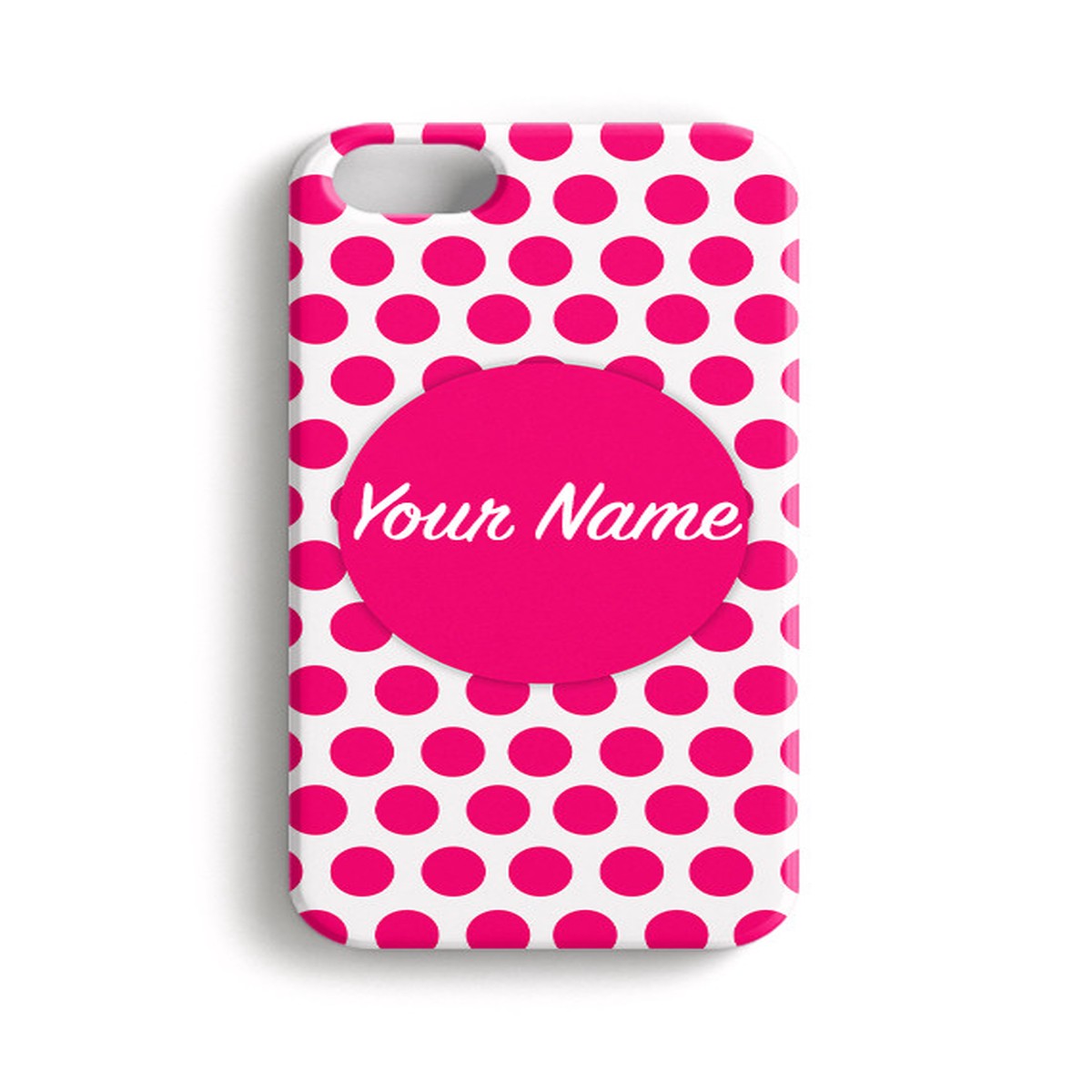 Fuchsia Polka Dots - Phone Snap on Case