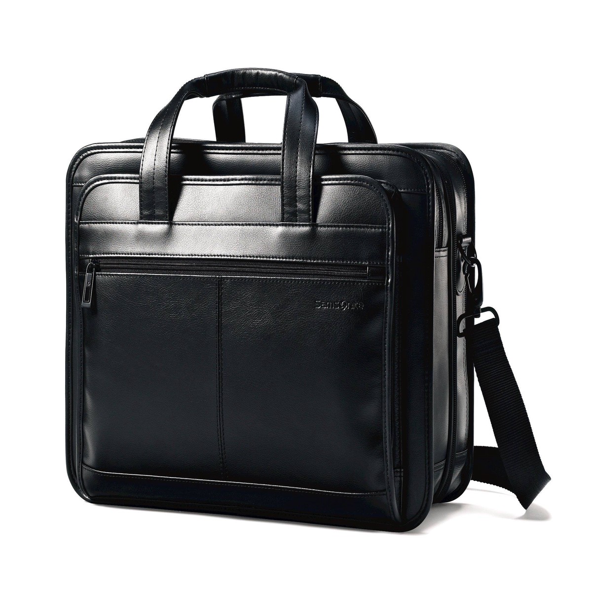 Samsonite Leather Expandable Briefcase 17 inch