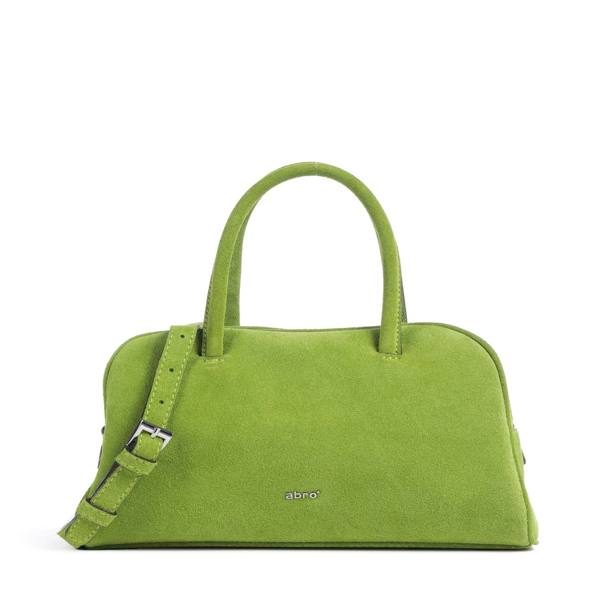 Abro Suede Amara Handbag lime