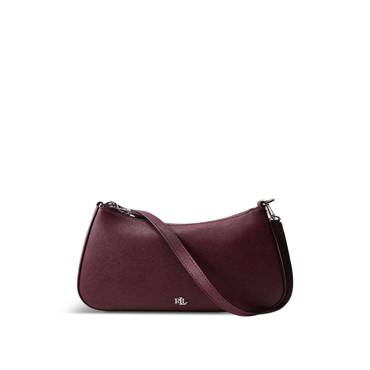 Danni Medium Leather Shoulder Bag Dark Garnet