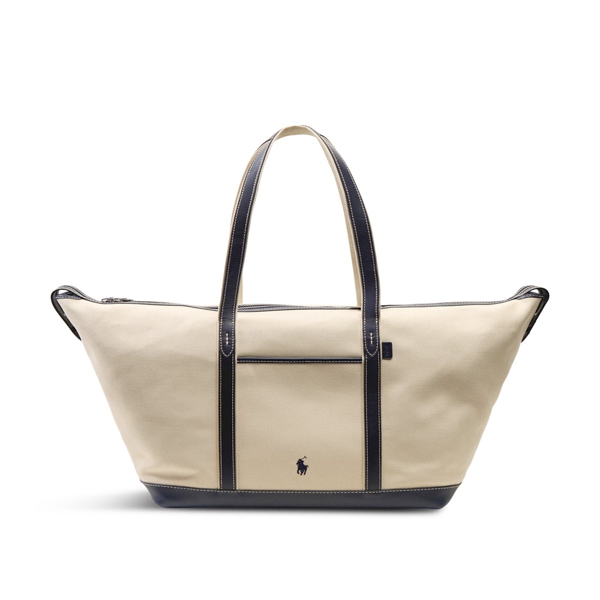 Large Shopper Tote Ecru/Navy