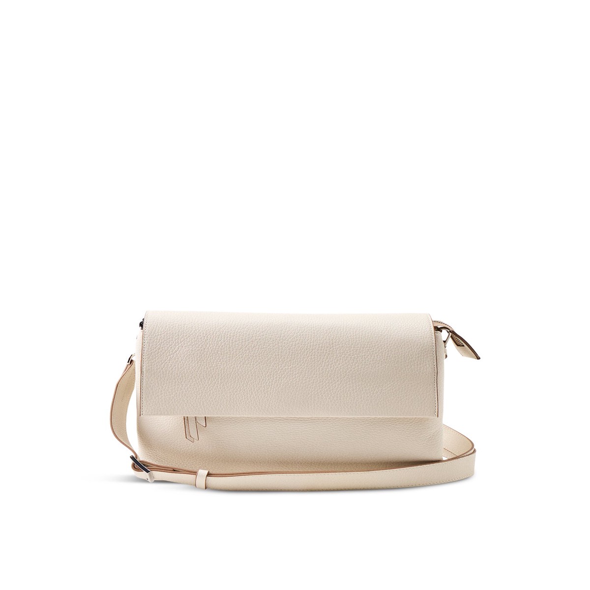 Three Large Crossbody Bag White