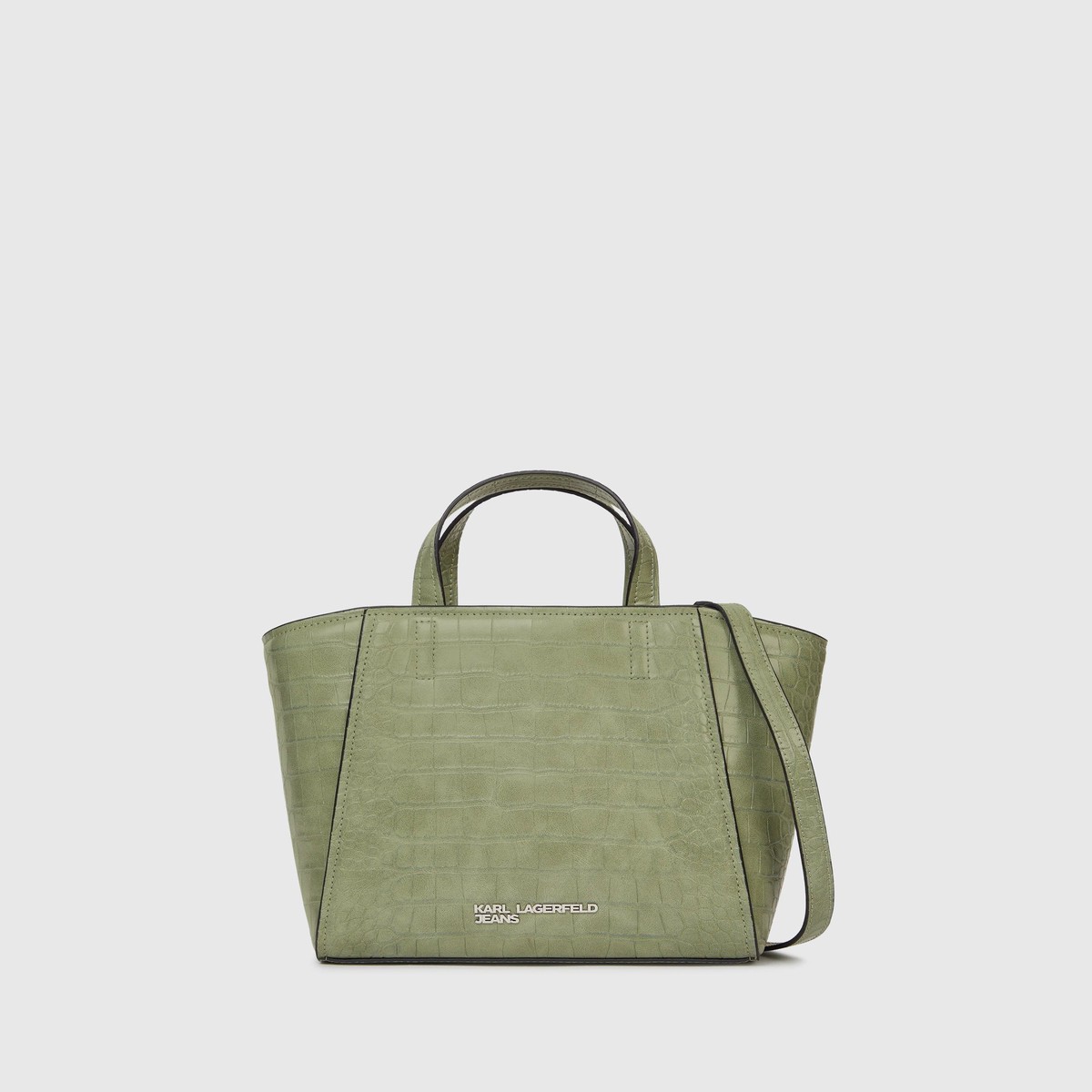 Croco mini tote bag
