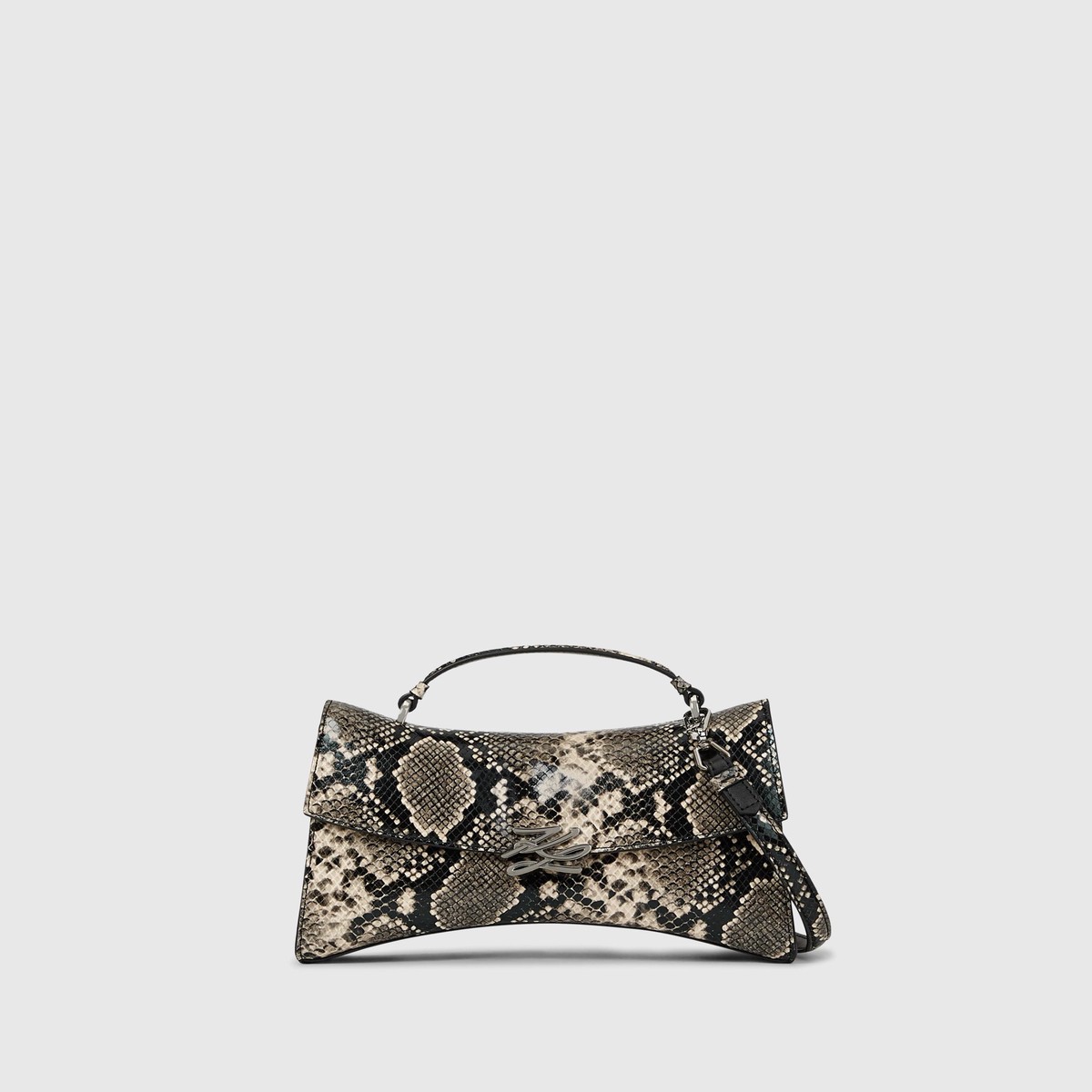 K/Autograph Twist python top handle bag