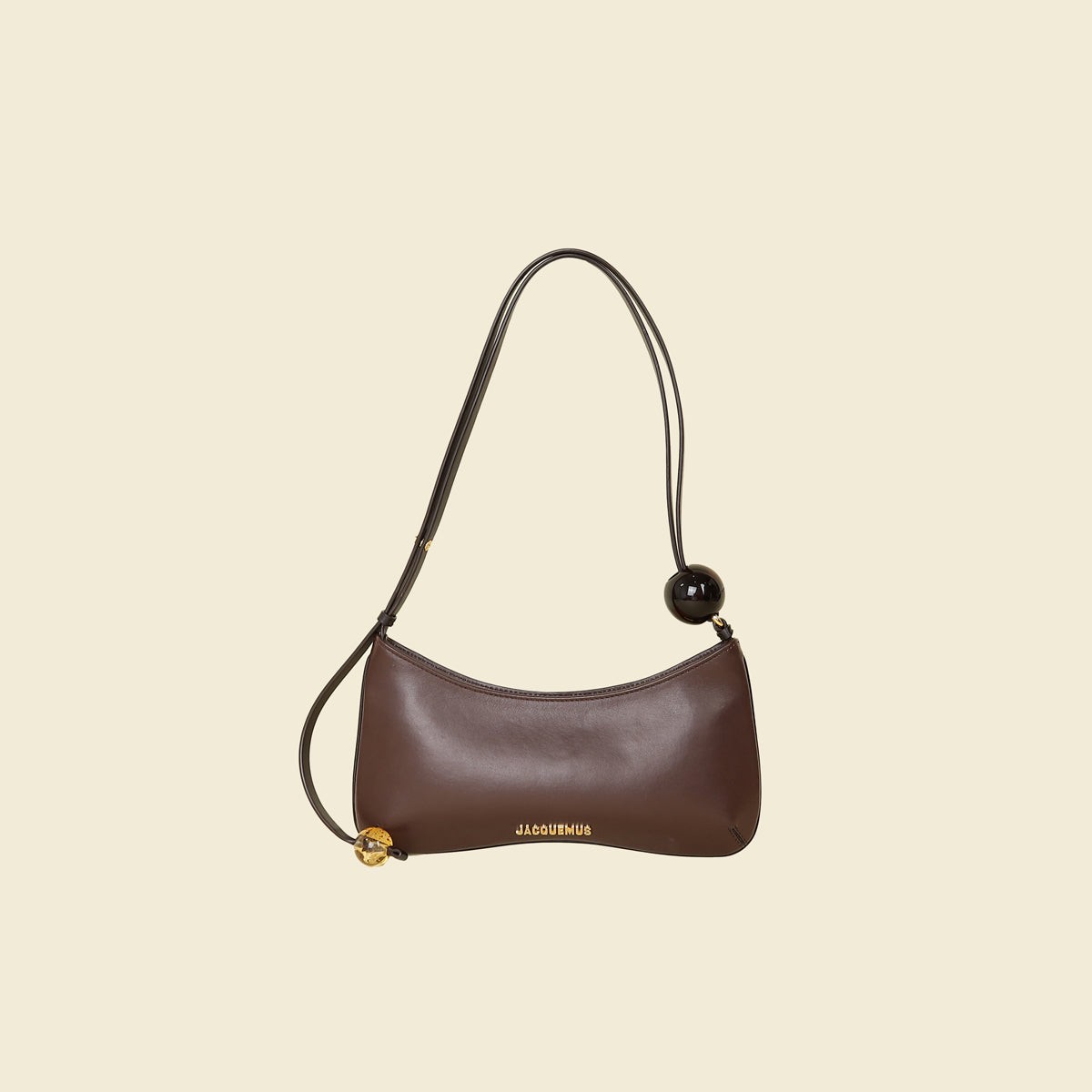 Jacquemus Brown The Bisou Perle Bag