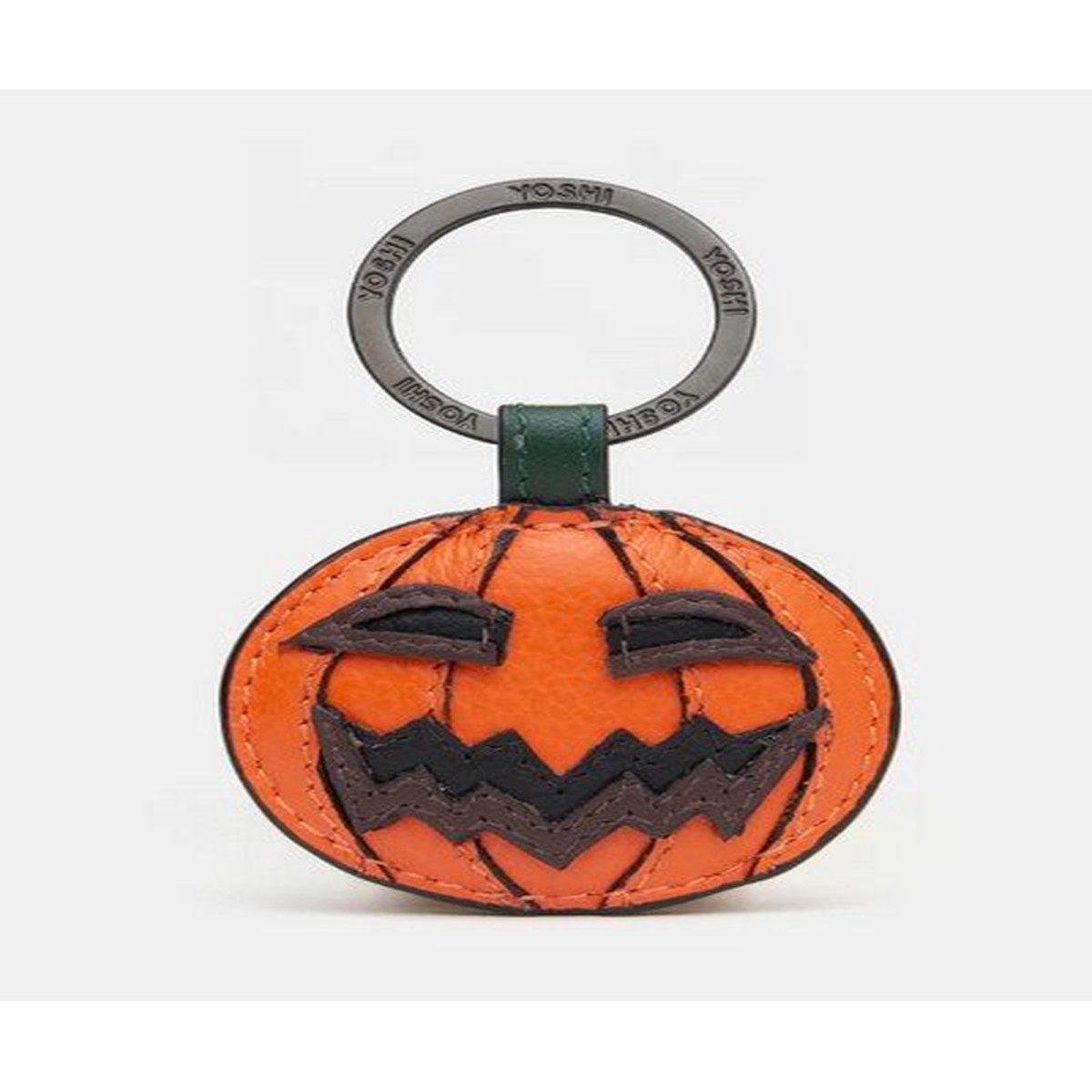 .Yoshi Jack O' Lantern Halloween Leather Keyring