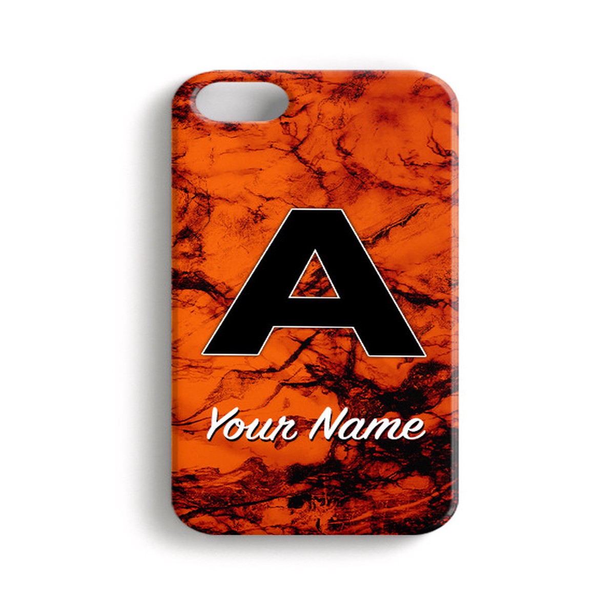 Orange Marble - Phone Snap on Case