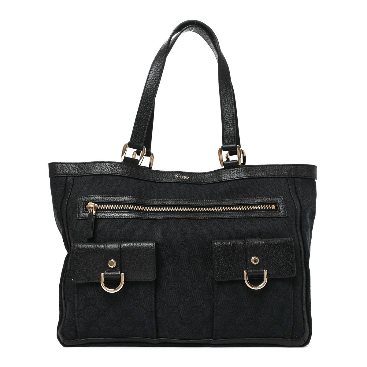 Monogram Abbey D Ring Tote Black
