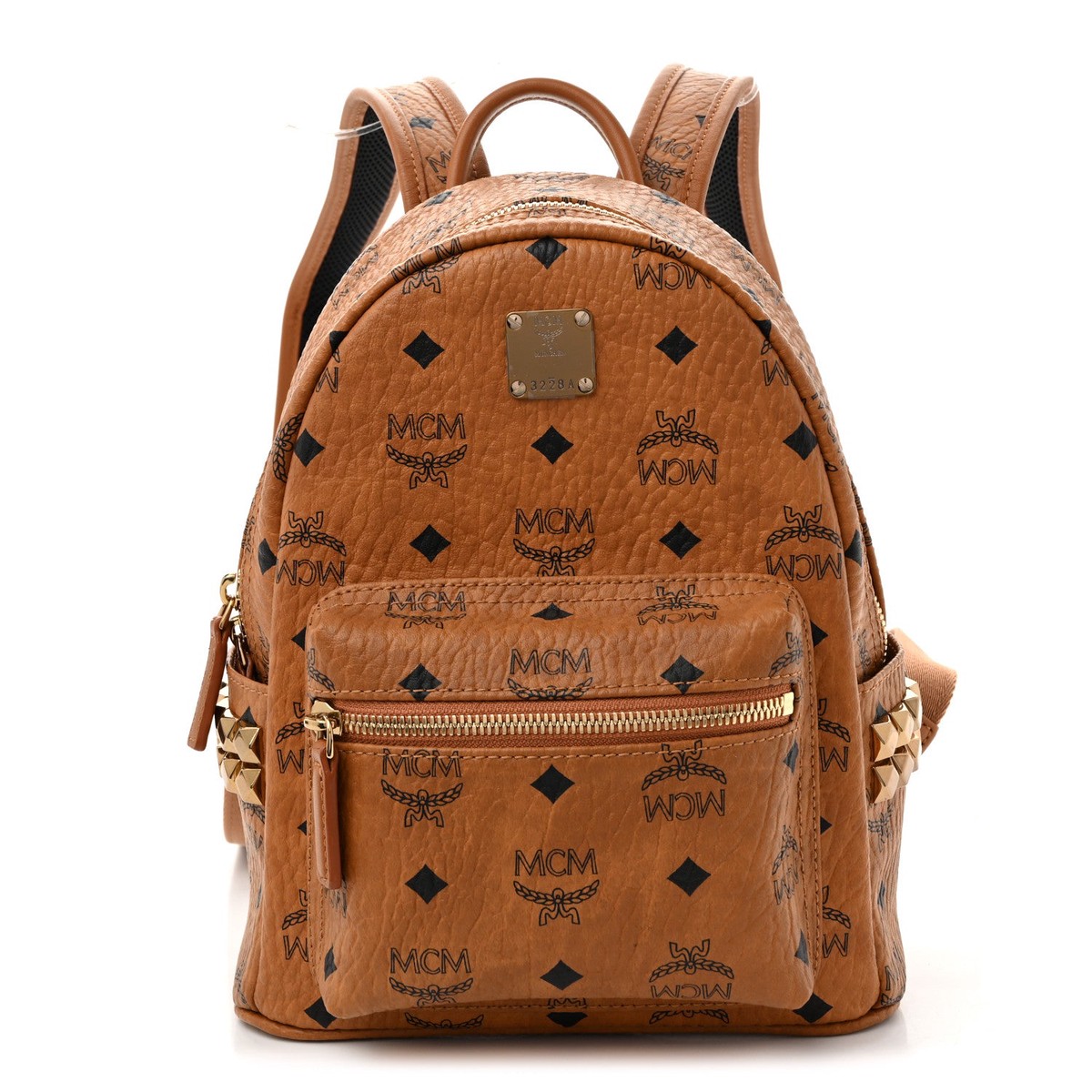Visetos Side Stud Mini Stark Backpack Cognac