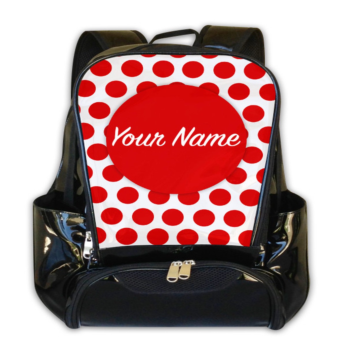 Red Polka Dots -Personalized Backpack